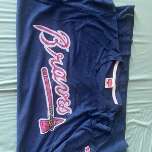 HOMAGE Blue and Red Braves T shirt